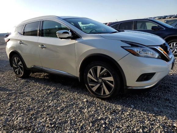 2015 Nissan Murano Platinum with VIN 5N1AZ2MH9FN254108, listed as a Copart auction lot 50627235 with 109,655 mi miles and Salvage Title. Bid and sale history available at carsss.com. Image 4.