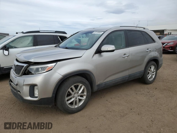 2015 Kia Sorento LX with VIN 5XYKTDA6XFG633831, listed as a Copart auction lot 49139905 with 85,359 mi miles and Salvage Title. Bid and sale history available at carsss.com. Image 1.