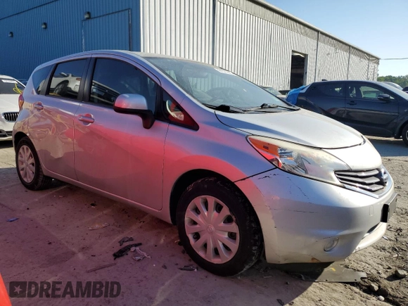 2014 Nissan Note S Plus with VIN 3N1CE2CP6EL371745, listed as a Copart auction lot 61021895 with 69,712 mi miles and Clean title. Bid and sale history available at DreamBid. Image 4.