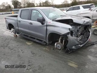 2024 Chevrolet Silverado 1500 Custom Trail Boss with VIN 3GCUDCE81RG175291, listed as a Copart auction lot 80973244 with 14,674 mi miles and Salvage Title. Bid and sale history available at carsss.com. Image 4.