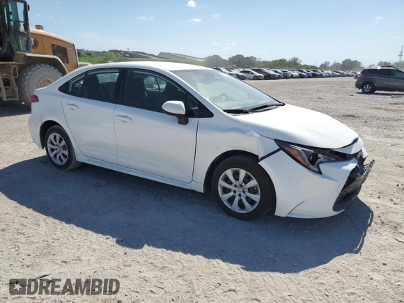 2024 Toyota Corolla LE with VIN 5YFB4MDE6RP206260, listed as a Copart auction lot 53608115 with 30,440 mi miles and Salvage title. Bid and sale history available at DreamBid. Image 4.