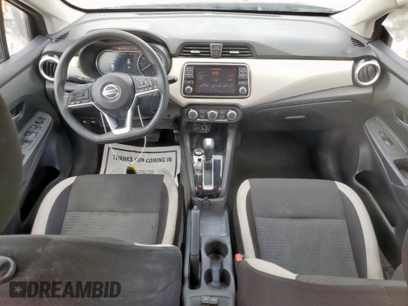 2021 Nissan Versa SV with VIN 3N1CN8EVXML859612, listed as a Copart auction lot 58491295 with 86,335 mi miles and Salvage title. Bid and sale history available at DreamBid. Image 8.