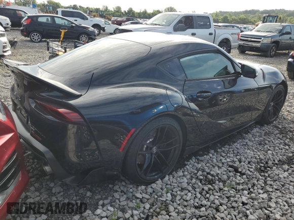 2022 Toyota GR Supra 3.0 with VIN WZ1DB0C07NW050424, listed as a Copart auction lot 65576944 with 0 mi miles and Salvage Title. Bid and sale history available at carsss.com. Image 3.