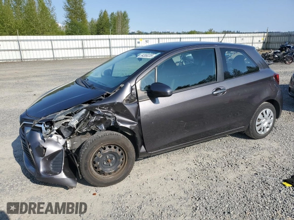 2015 Toyota Yaris L with VIN VNKJTUD33FA019160, listed as a Copart auction lot 54369235 with 65,595 mi miles and Salvage Title. Bid and sale history available at carsss.com. Image 1.