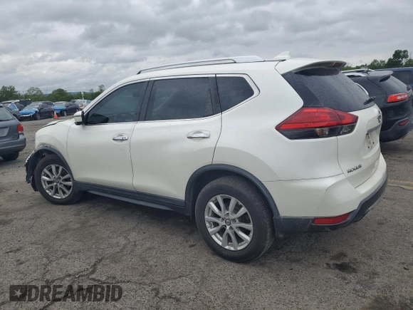 2017 Nissan Rogue SV with VIN KNMAT2MV1HP521146, listed as a Copart auction lot 57666445 with 123,010 mi miles and Salvage title. Bid and sale history available at DreamBid. Image 2.