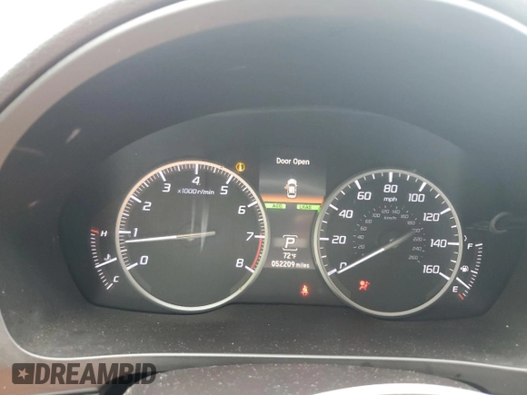 2019 Acura ILX Premium with VIN 19UDE2F71KA014829, listed as a Copart auction lot 58769395 with 52,209 mi miles and Salvage title. Bid and sale history available at DreamBid. Image 9.