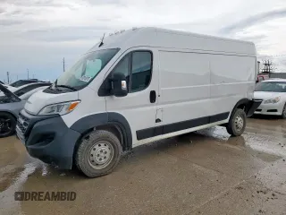 2023 Ram ProMaster Cargo with VIN 3C6LRVDG8PE506207, listed as a Copart auction lot 53910875 with 33,889 mi miles and Salvage Title. Bid and sale history available at carsss.com. Image 1.