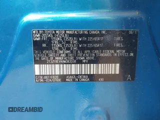 2017 Toyota RAV4 LE z VIN 2T3ZFREV4HW383558, wystawiony jako IAAI lot #42017533 z przebiegiem 113 172 mil mil oraz . Historia ofert i sprzedaży dostępna na DreamBid. Obrazek 9.