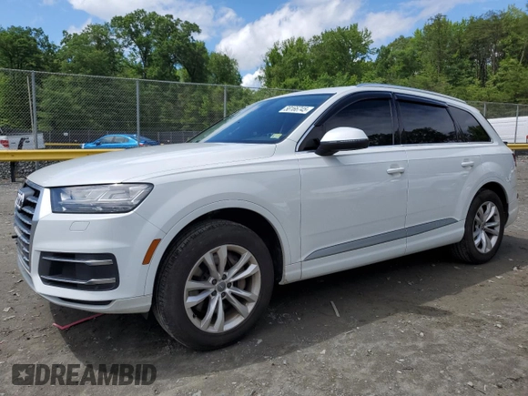 2019 Audi Q7 Premium Plus with VIN WA1LHAF74KD039292, listed as a Copart auction lot 58166745 with 114,958 mi miles and Salvage title. Bid and sale history available at DreamBid. Image 1.