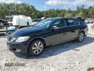 2008 Lexus GS 350 with VIN JTHCE96S080017614, listed as a Copart auction lot 76777074 with 124,317 mi miles and Salvage Title. Bid and sale history available at carsss.com. Image 1.