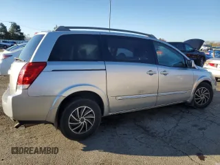 2006 Nissan Quest SL with VIN 5N1BV28U66N124536, listed as a Copart auction lot 79273664 with 0 mi miles and Salvage Title. Bid and sale history available at carsss.com. Image 3.