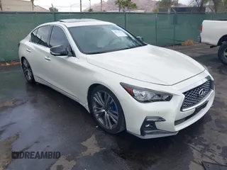 2021 Infiniti Q50 3.0t SENSORY with VIN JN1EV7CP7MM701290, listed as a IAAI auction lot 40932699 with 44,370 mi miles. Bid and sale history available at carsss.com. Image 1.