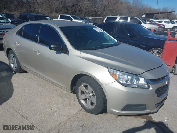 2015 Chevrolet Malibu LS with VIN 1G11A5SL2FF120273, listed as a IAAI auction lot 41736824 with 190,187 mi miles. Bid and sale history available at carsss.com. Image 1.