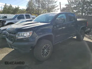 2017 Chevrolet Colorado 4WD ZR2 z VIN 1GCGTEEN9H1311309, wystawiony jako Copart lot #77690724 z przebiegiem 77 600 mil mil oraz Szkoda całkowita • Salvage title. Historia ofert i sprzedaży dostępna na DreamBid. Obrazek 1.