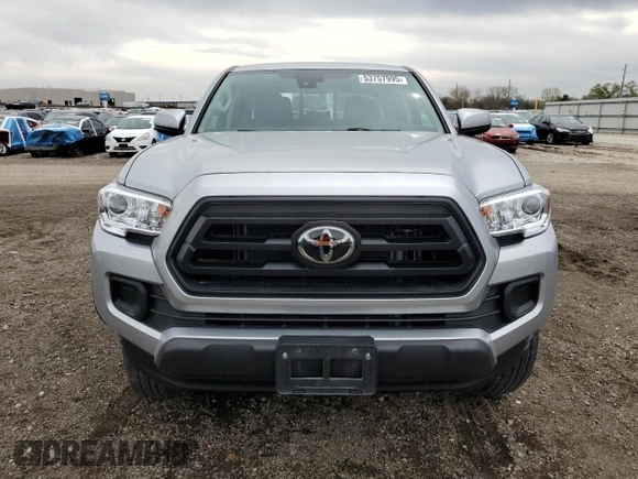 2022 Toyota Tacoma SR with VIN 3TMCZ5AN0NM533089, listed as a Copart auction lot 53757995 with 27,298 mi miles and Salvage title. Bid and sale history available at DreamBid. Image 5.