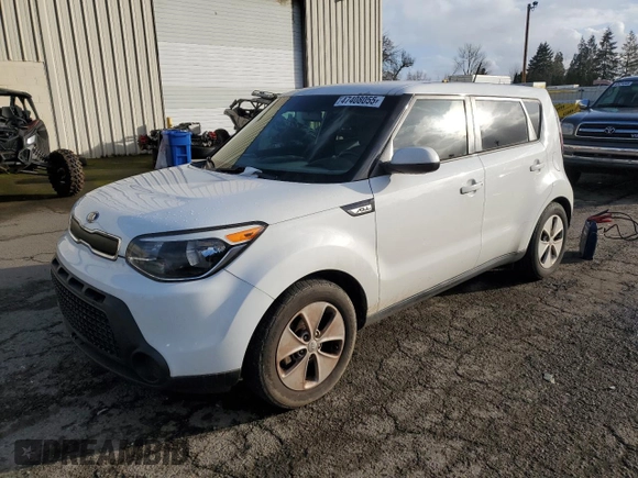 2015 Kia Soul with VIN KNDJN2A22F7221763, listed as a Copart auction lot 47408055 with 101,574 mi miles and Salvage Title. Bid and sale history available at DreamBid. Image 1.