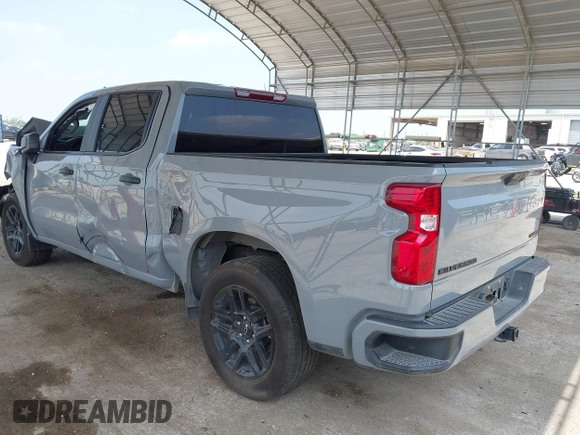 2024 Chevrolet Silverado 1500 Custom with VIN 1GCPABEK0RZ328996, listed as a IAAI auction lot 41918462 with 14,689 mi miles and . Bid and sale history available at DreamBid. Image 3.