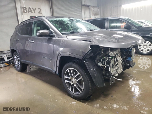 2018 Jeep Compass Latitude with VIN 3C4NJCBB0JT376706, listed as a Copart auction lot 45966665 with 66,489 mi miles and Salvage Title. Bid and sale history available at carsss.com. Image 4.