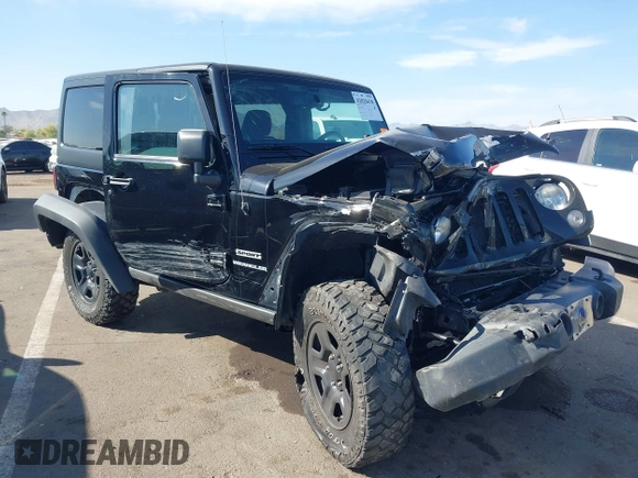 2014 Jeep Wrangler Sport with VIN 1C4AJWAG7EL100344, listed as a IAAI auction lot 42020438 with 87,279 mi miles and . Bid and sale history available at carsss.com. Image 6.