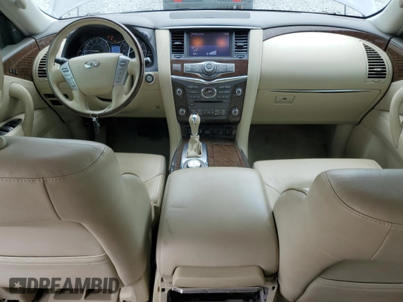 2016 Infiniti QX80 z VIN JN8AZ2NE3G9121495, wystawiony jako Copart lot #55489125 z przebiegiem 114 032 mil mil oraz Szkoda całkowita • Salvage title. Historia ofert i sprzedaży dostępna na DreamBid. Obrazek 8.