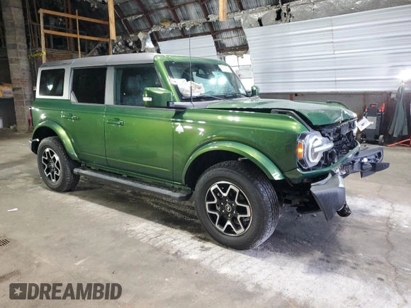 2023 Ford Bronco z VIN 1FMDE5BH3PLB47307, wystawiony jako Copart lot #56156495 z przebiegiem 16 178 mil mil oraz Szkody całkowita. Historia ofert i sprzedaży dostępna na DreamBid. Obrazek 4.