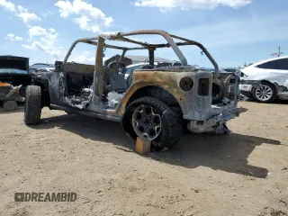 2022 Jeep Wrangler Unlimited Rubicon with VIN 1C4JJXR64NW223339, listed as a Copart auction lot 56760735 with Not provided miles and Non repairable. Bid and sale history available at DreamBid. Image 2.