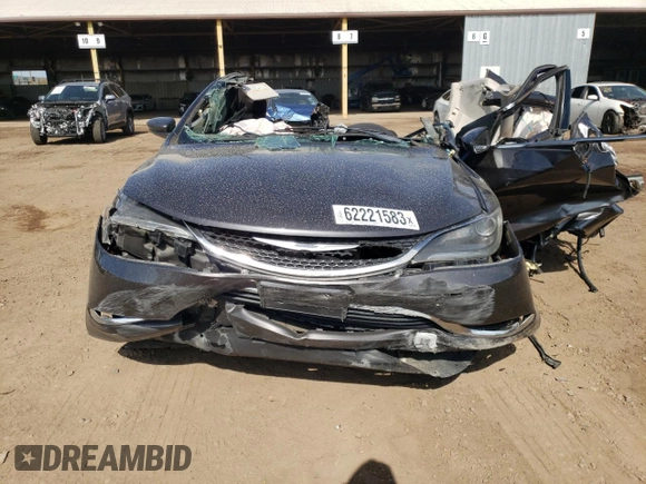 2015 Chrysler 200 Limited with VIN 1C3CCCAB7FN752008, listed as a Copart auction lot 62221583 with Not Provided miles and Salvage Title. Bid and sale history available at carsss.com. Image 5.