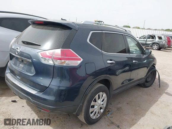 2016 Nissan Rogue S with VIN KNMAT2MT0GP637970, listed as a IAAI auction lot 41823757 with 128,657 mi miles and . Bid and sale history available at DreamBid. Image 4.