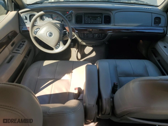 2003 Mercury Grand Marquis GS Convenience with VIN 2MEFM74WX3X707679, listed as a Copart auction lot 73963754 with 75,143 mi miles and Salvage Title. Bid and sale history available at carsss.com. Image 8.