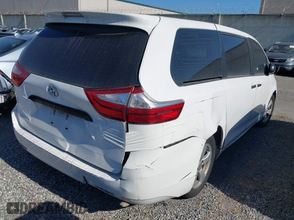 2017 Toyota Sienna L with VIN 5TDZZ3DC7HS840675, listed as a IAAI auction lot 41013412 with 284,664 mi miles and . Bid and sale history available at DreamBid. Image 4.