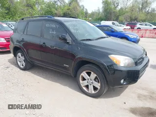 2006 Toyota RAV4 Sport with VIN JTMBK32V465004660, listed as a IAAI auction lot 42134217 with 190,680 mi miles. Bid and sale history available at carsss.com. Image 1.
