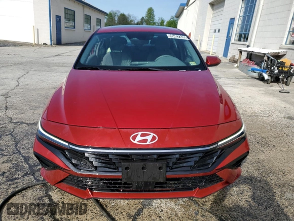 2025 Hyundai Elantra SEL Convenience with VIN KMHLS4DG3SU862593, listed as a Copart auction lot 55407335 with 13,935 mi miles and Clean Title. Bid and sale history available at DreamBid. Image 5.
