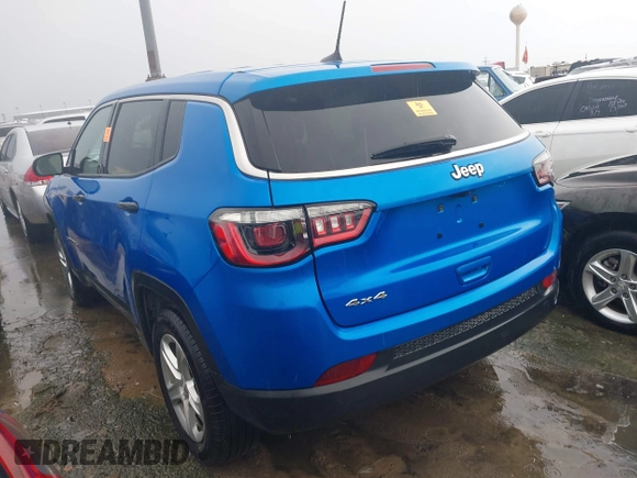 2023 Jeep Compass Sport with VIN 3C4NJDAN1PT509922, listed as a IAAI auction lot 42327048 with 26,598 mi miles and . Bid and sale history available at DreamBid. Image 3.