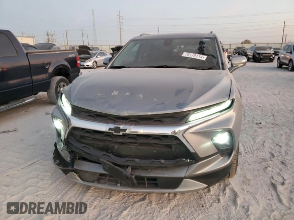 2024 Chevrolet Blazer LT with VIN 3GNKBDR48RS198954, listed as a Copart auction lot 78178114 with 6,875 mi miles and Salvage title. Bid and sale history available at DreamBid. Image 5.