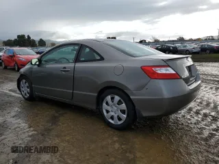 2008 Honda Civic Cpe LX with VIN 2HGFG12608H580565, listed as a Copart auction lot 51123905 with 163,608 mi miles and Salvage Title. Bid and sale history available at carsss.com. Image 2.