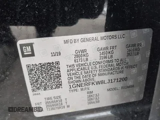 2020 Chevrolet Traverse LS with VIN 1GNERFKW8LJ171200, listed as a IAAI auction lot 42092265 with Not provided miles and . Bid and sale history available at DreamBid. Image 9.