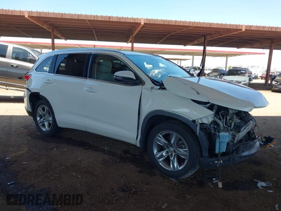 2015 Toyota Highlander Limited with VIN 5TDDKRFH5FS140709, listed as a IAAI auction lot 42152762 with 263,053 mi miles and . Bid and sale history available at DreamBid. Image 1.