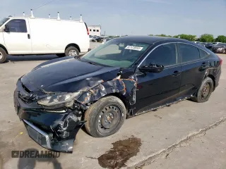 2019 Honda Civic Sedan LX with VIN 19XFC2F67KE013203, listed as a Copart auction lot 52123855 with 0 mi miles and Salvage Title. Bid and sale history available at carsss.com. Image 1.