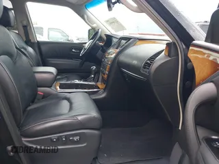 2011 Infiniti QX56 8-passenger with VIN JN8AZ2ND2B9700350, listed as a IAAI auction lot 42189951 with 135,424 mi miles. Bid and sale history available at carsss.com. Image 5.