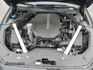 2021 Genesis G70 3.3T with VIN KMTG74LE8MU071729, listed as a Copart auction lot 43466165 with 18,760 mi miles and Salvage Title. Bid and sale history available at carsss.com. Image 11.
