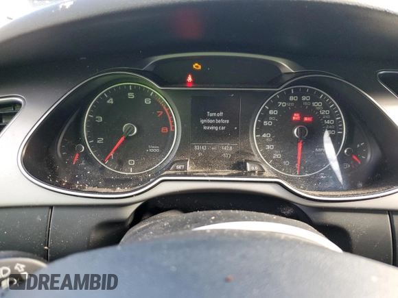 2014 Audi A4 Premium Plus with VIN WAUEFAFL1EN039909, listed as a Copart auction lot 43622895 with 83,143 mi miles and Salvage Title. Bid and sale history available at carsss.com. Image 9.