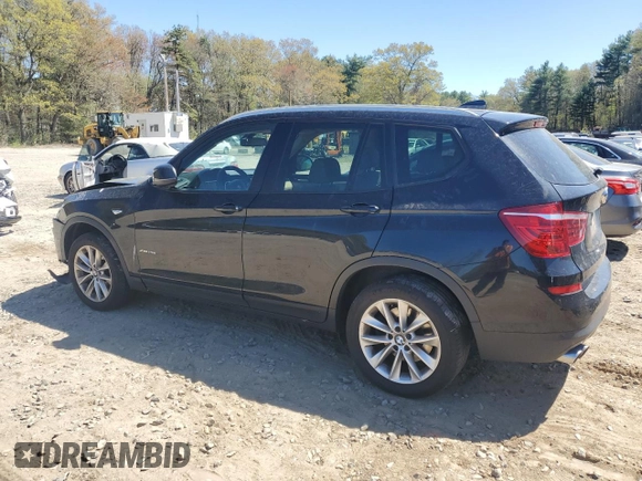 2015 BMW X3 xDrive28i with VIN 5UXWX9C51F0D50006, listed as a Copart auction lot 55312035 with 158,404 mi miles and Clean Title. Bid and sale history available at DreamBid. Image 2.