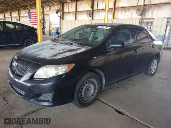 2009 Toyota Corolla with VIN JTDBL40E299044531, listed as a Copart auction lot 54779155 with 245,488 mi miles and Clean Title. Bid and sale history available at carsss.com. Image 1.
