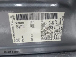 2017 Nissan Maxima SV with VIN 1N4AA6AP6HC372541, listed as a IAAI auction lot 42366213 with 79,981 mi miles and . Bid and sale history available at DreamBid. Image 9.