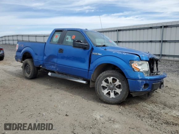 2014 Ford F-150 XL with VIN 1FTFX1EF4EFB95596, listed as a Copart auction lot 49229315 with 0 mi miles and Salvage Title. Bid and sale history available at carsss.com. Image 4.