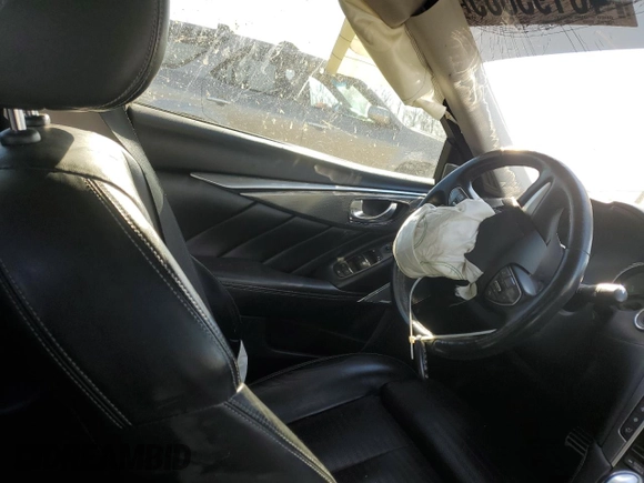 2017 Infiniti Q50 3.0t Sport with VIN JN1EV7AR8HM833565, listed as a Copart auction lot 46193885 with 90,906 mi miles and Salvage Title. Bid and sale history available at carsss.com. Image 7.