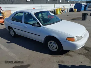 1999 Ford Escort LX with VIN 1FAFP10P7XW216711, listed as a IAAI auction lot 41851068 with 70,499 mi miles. Bid and sale history available at carsss.com. Image 1.