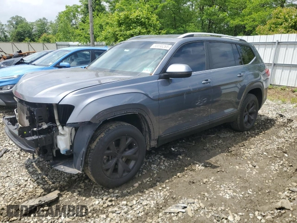 2018 Volkswagen Atlas SE with VIN 1V2KR2CA2JC580073, listed as a Copart auction lot 58898265 with 69,377 mi miles and Salvage title. Bid and sale history available at DreamBid. Image 1.
