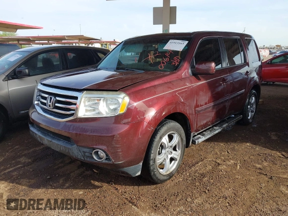 2014 Honda Pilot EX-L with VIN 5FNYF3H55EB006145, listed as a IAAI auction lot 41913165 with 177,973 mi miles. Bid and sale history available at carsss.com. Image 2.