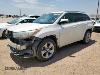 2014 Toyota Highlander Limited with VIN 5TDYKRFH5ES020232, listed as a Copart auction lot 58124085 with 229,202 mi miles and Salvage title. Bid and sale history available at DreamBid. Image 1.
